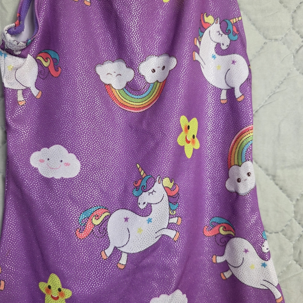 Gymnastics Leotard UNICORN Whimsical Dream DANCE  Sz XS - Picture 6 of 6